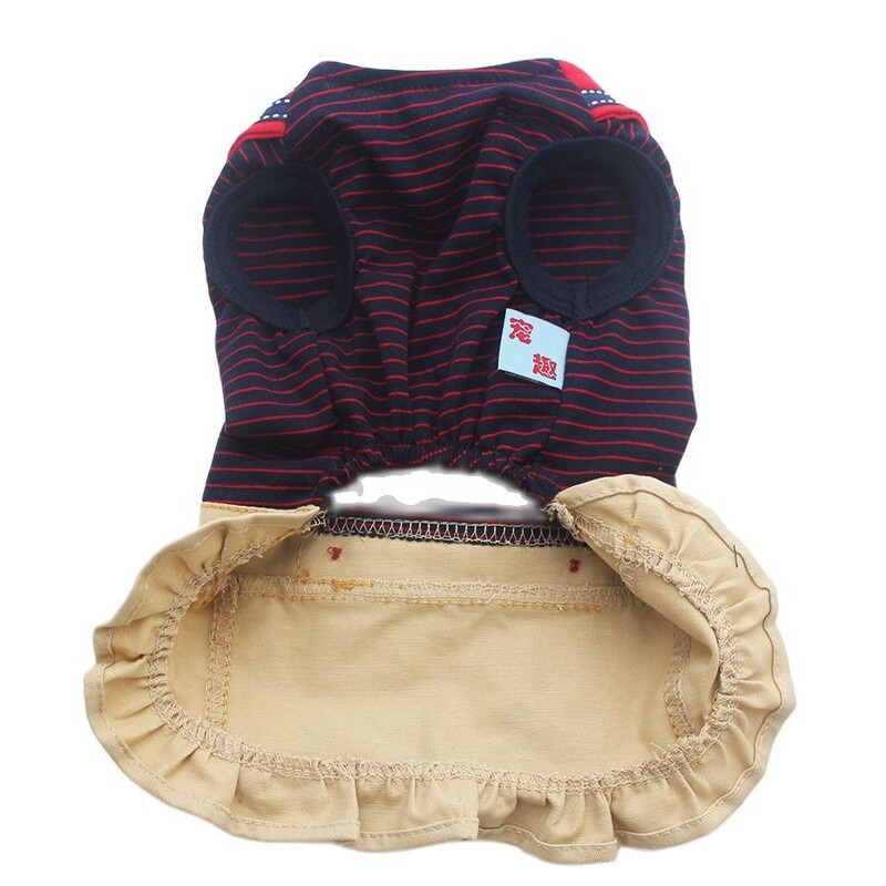 Fiú/Lány Kutya Kisállat Jumpsuit/Ruha Macska Kölyök ing Nadrág Kis tengerész Ruhák Ruhák 5 méret