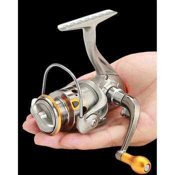 Mini Fishing Roel 5KG Max Drag No gap Metal Line Cup Ice Lure Γλυκό νερό Μικρός Περιστρεφόμενος Τροχός 5.2:1