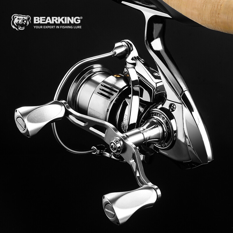 BEARKING Visiškai naujas 9+1 nerūdijančio plieno guolis 5,5:1 žvejybos ritės vilkimo sistema 7 kg maksimalaus galios sukimo rato žvejybos ritė