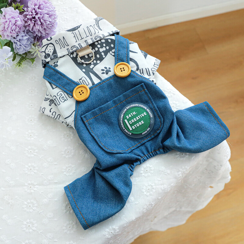 1 vnt. naminių gyvūnėlių drabužiai pavasario ir rudens dailus šunų grafiti keturių kojų kelnės, tinkamos mažiems ir vidutinio dydžio šunims