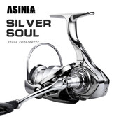 „Asina-Ultralight“ spiningo žvejybos ritė, sūraus vandens sukimo ritės, maksimalus pasipriešinimas 15 kg, 5,5:1, naujausia, 1000–5000