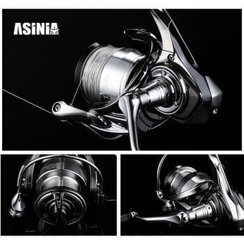 Asina-Ultralight Spinning Fishing Reel, Saltwater Jigging Reels, Max Drag 15kg, 5,5:1, Νεότερο, 1000-5000