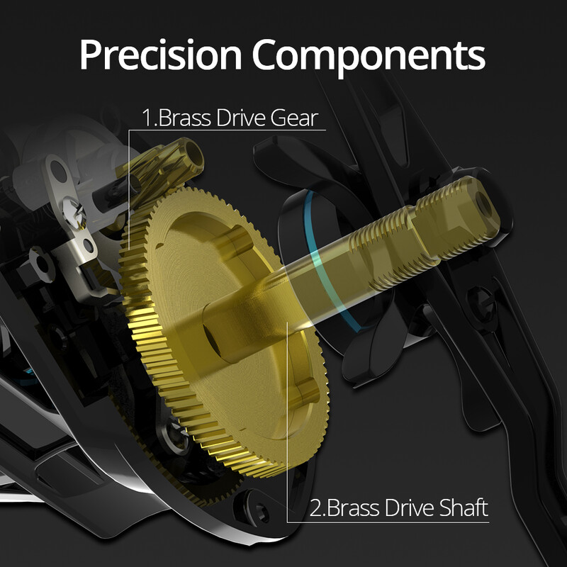 KastKing Crixus 7+1BBs 8KG Max Drag 206g Itin lengvas masalo ritės magnetinių stabdžių sistemos gėlavandenės žvejybos ritė