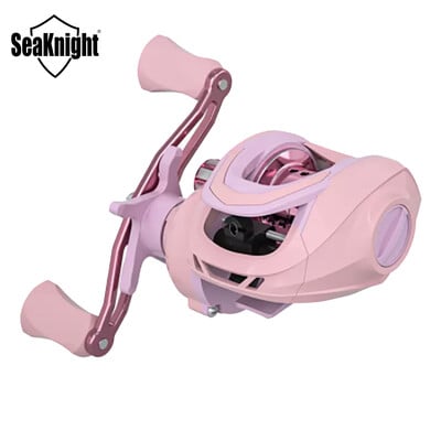 Seaknight uhiuusSaabumine Macaroon Pink Bass kalapüügirull CNC alumiiniumist pooli söödaga rull Max Drag 8KG merepüügitarbed