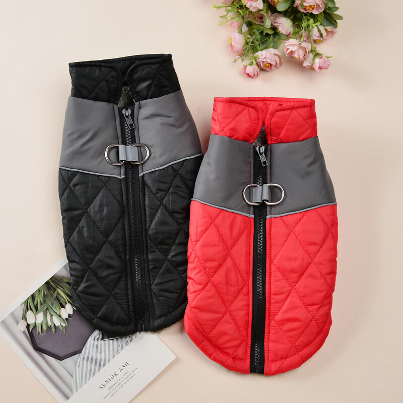 Pet Dog Jaukus striukės paltas mažiems vidutinio dydžio šunims katėms žiemai atsparus vėjui šuniukas šilti minkšti vilnos drabužiai buldogo čihuahua kostiumai