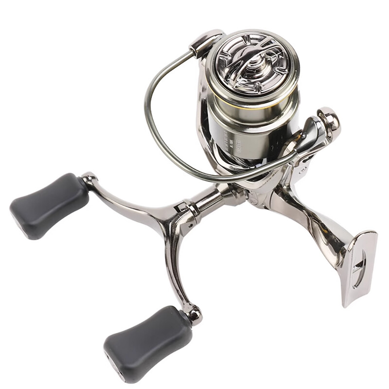 NAUJAS SEAKNIGHT HES spiningo žūklės ritė, pilnai metalo korpusas, 6 kg, sekli ritė, itin ilga metimo ritė su „doulbe“ rankenomis