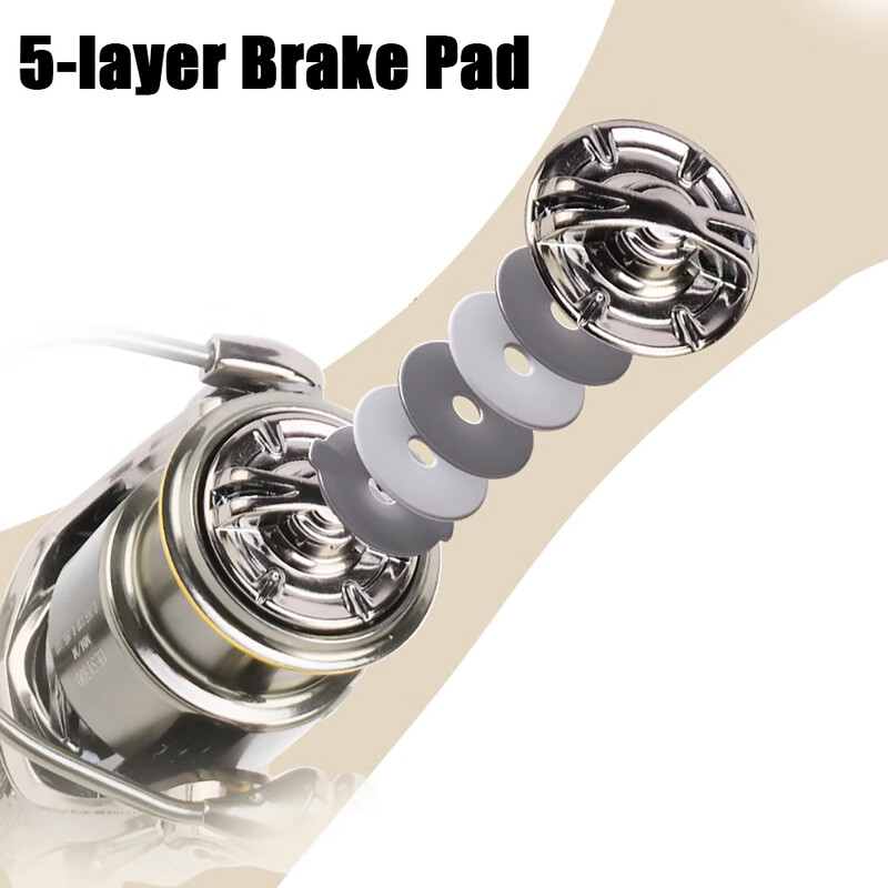 NAUJAS SEAKNIGHT HES spiningo žūklės ritė, pilnai metalo korpusas, 6 kg, sekli ritė, itin ilga metimo ritė su „doulbe“ rankenomis