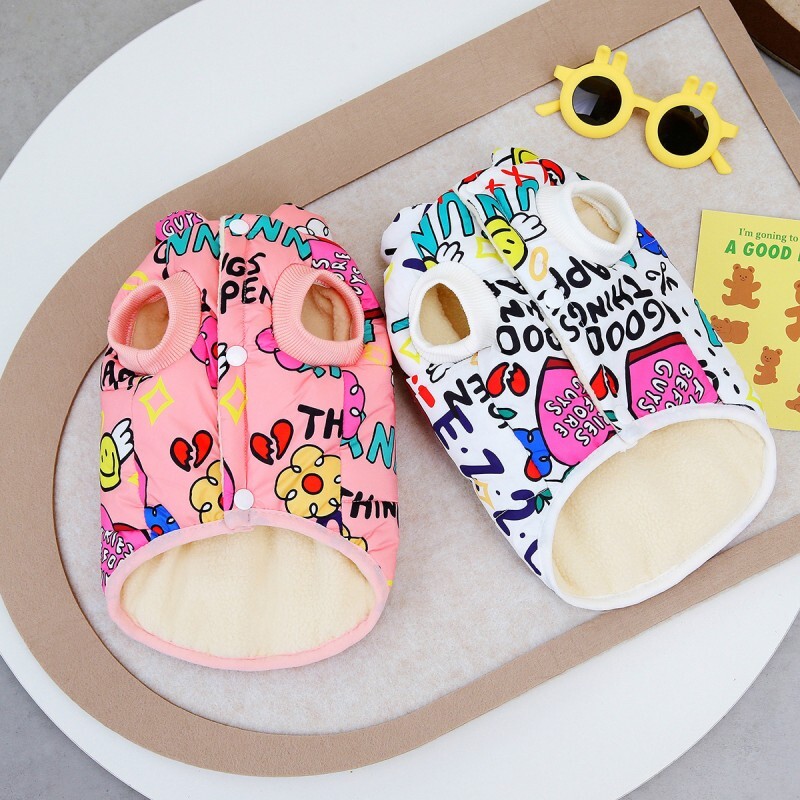 Ziemas suņu jaka Ūdensizturīgs 2024 Suņu apģērbs Luksusa apdruka Parkas Mājas suņa mētelis āra silta veste Chihuahua Jorkšīras suņu apģērbs