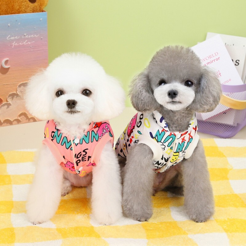 Ziemas suņu jaka Ūdensizturīgs 2024 Suņu apģērbs Luksusa apdruka Parkas Mājas suņa mētelis āra silta veste Chihuahua Jorkšīras suņu apģērbs