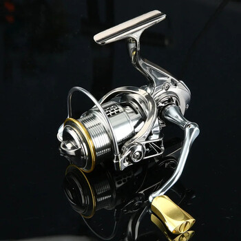 Fishing Reel Lure 2000S/3000S Series 5+1 BB Silver μονή/διπλή λαβή Spinning Spool Max έλξη 10kg Ρίψη γλυκού νερού