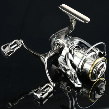 Fishing Reel Lure 2000S/3000S Series 5+1 BB Silver μονή/διπλή λαβή Spinning Spool Max έλξη 10kg Ρίψη γλυκού νερού