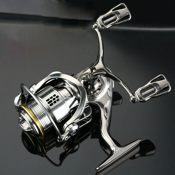 Fishing Reel Lure 2000S/3000S Series 5+1 BB Silver μονή/διπλή λαβή Spinning Spool Max έλξη 10kg Ρίψη γλυκού νερού