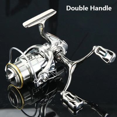 Žvejybos ritės masalas 2000S/3000S serija 5+1 BB Sidabrinė viena / dviguba rankena Sukimo ritė Maksimalus pasipriešinimas 10 kg Metimas gėlo vandens