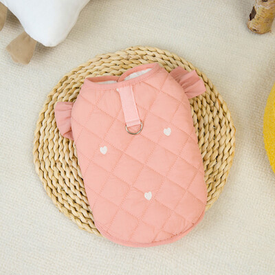 Drabužiai šunims Naminių gyvūnėlių drabužiai Mažo šuns katės šiltas paltas rudeninis žiema, atsparus vandeniui, patogus 24 meilės apranga su palaidomis rankovėmis medvilninė liemenė