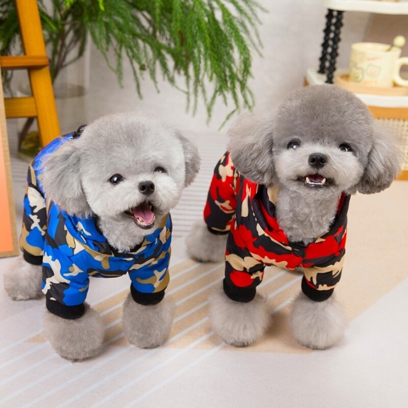 Šuniuko striukė su petnešomis Žieminiai šunų drabužiai mažiems šunims Madingi šuniukų kombinezonai Šilti katės paltai Keturkojai naminiams gyvūnėliams