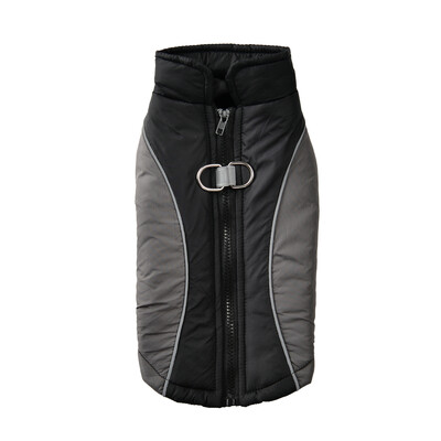 Žieminiai šunų drabužiai mažiems vidutiniams šunims Minkštas šviesą atspindintis šuniuko striukė katės liemenė su užtrauktuku Lauko vėjui atsparūs naminių gyvūnėlių komplektai