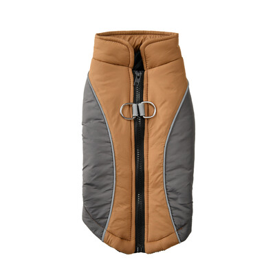 Žieminiai šunų drabužiai mažiems vidutiniams šunims Minkštas šviesą atspindintis šuniuko striukė katės liemenė su užtrauktuku Lauko vėjui atsparūs naminių gyvūnėlių komplektai