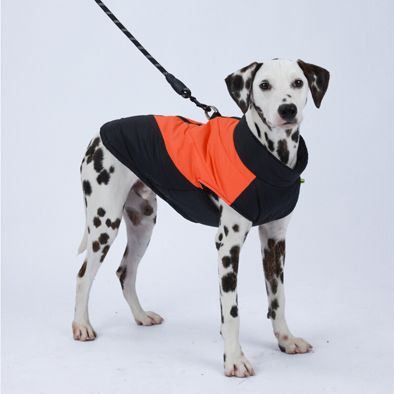 Šuns striukė Neperšlampama žieminė šunų rūbai Stori šilti šunų paltai su D formos žiedu aukšta apykakle Naminių gyvūnėlių drabužiai Maži Vidutiniai Dideli Šuns Liemenė
