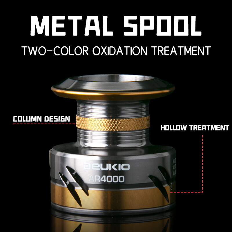 Žvejybos ritė AR2000-7000 spiningo ritė metalinė ritė, maksimalus tempas 12KG sūraus vandens ritė, žvejybos priedai Karpių ritės ritės ratai