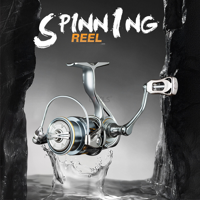 LA1500S-3000S Corp din fibră de carbon 164g Mulinetă de pescuit ușoară 5.2:1 Raport de transmisie 6+1BB Rulment cu bile Pescuit în apă sărată în apă dulce