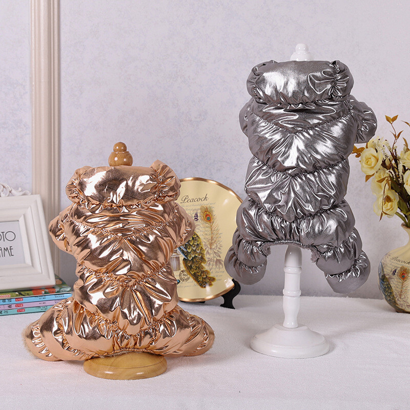 Kisállatruházat Kölyökkutya szélálló ruházat Téli kutyaruha Őszi és téli kényelmes és meleg otthoni kültéri kisállatruházat