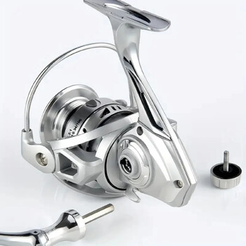 YL 1000~7000 Series Spinning Fishing Roel, 5,2:1 Gear Ratio, 35LB Max Drag, Metal Spool - Freshwater Saltwater