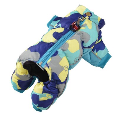 Drabužiai naminiams šunims Žieminiai šilti šunų vėjui atsparūs paltai Stori naminių gyvūnėlių drabužiai šunims Kostiumas Kombinezonas Striukė Naminių gyvūnų reikmenys