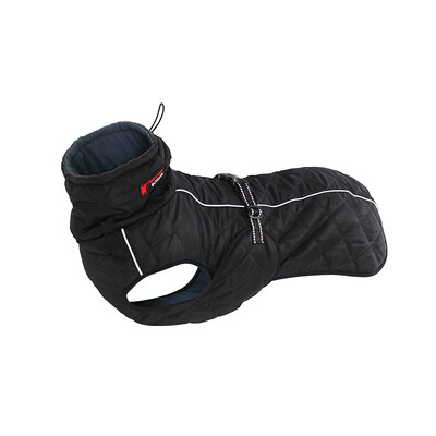 Jachetă de exterior pentru câini Îmbrăcăminte impermeabilă pentru câini Vestă de iarnă din bumbac caldă Îmbrăcăminte pentru câini de talie mijlocie Labrador roșu negru