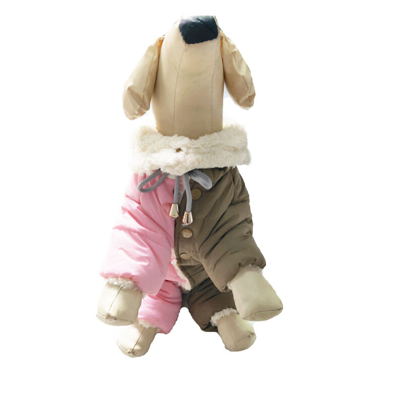 Labai šilti drabužiai mažiems šunims Žieminiai paltai Striukė šuniuko apranga Naminių gyvūnėlių drabužių kostiumas šaltam Rusijos ar Šiaurės šalių orui