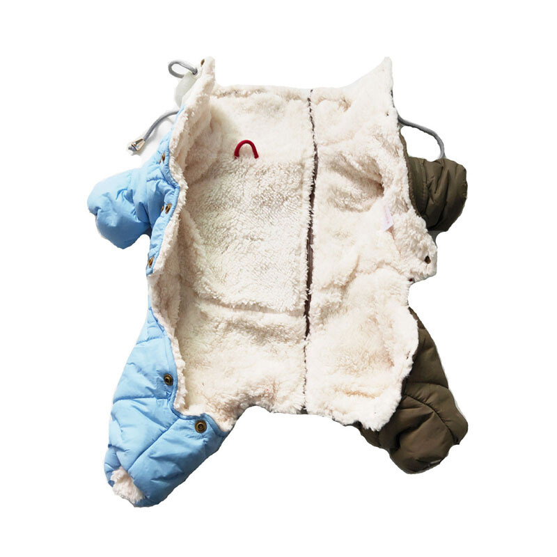 Labai šilti drabužiai mažiems šunims Žieminiai paltai Striukė šuniuko apranga Naminių gyvūnėlių drabužių kostiumas šaltam Rusijos ar Šiaurės šalių orui