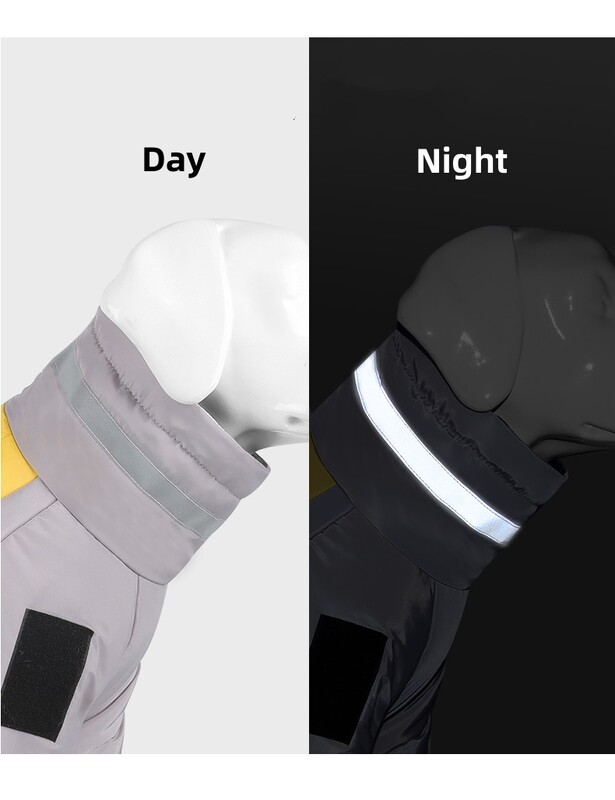 Ziemas jaka suņiem Mājdzīvnieku apģērbi Ūdensnecaurlaidīga silta jaka suņiem Vēja necaurlaidīga atstarojoša suņu ziemas apģērbi Polsterēti rāvējslēdzēja tērpi