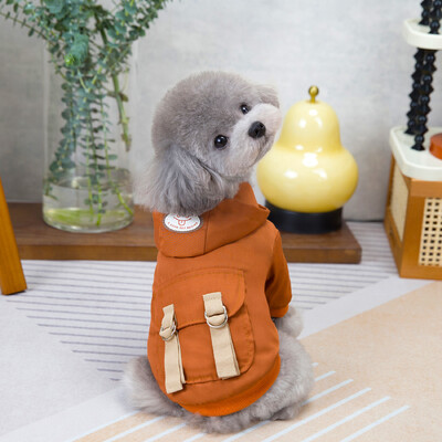 DADAGOU kutyadzseki téli kisállat jelmez kétlábú pamut párnázott kabát kutyaruhák kistestű kutyáknak