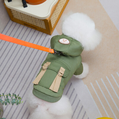 DADAGOU kutyadzseki téli kisállat jelmez kétlábú pamut párnázott kabát kutyaruhák kistestű kutyáknak