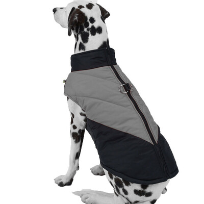 Dideli šunų drabužiai mažiems ir vidutiniams šunims, šilta katės žieminė šuniuko liemenė Striukė Prancūzų buldogo labradoro lauko vėjui atspari augintinio paltai