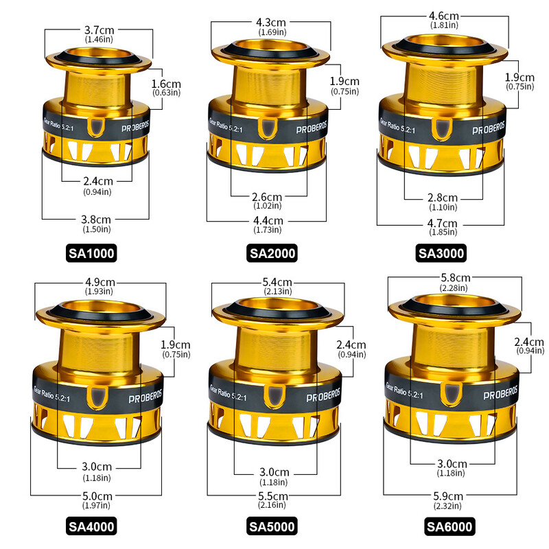 Žvejybos spiningo ritė Metalinė ritė 5.2:1/5.1:1 Guoliai Karpių žūklės ritėBK1000-6000 Metalinis valas Puodelis Didmeninė prekyba žvejybos įrankiais