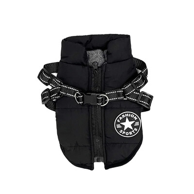 Naminių gyvūnėlių pakinktai Liemenė Drabužiai šuniukui Neperšlampami šunų striukė Žieminiai šilti drabužiai augintiniams mažiems šunims Shih Tzu Chihuahua mopso paltas