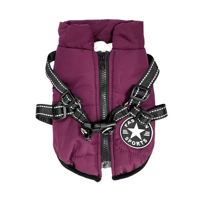 Naminių gyvūnėlių pakinktai Liemenė Drabužiai šuniukui Neperšlampami šunų striukė Žieminiai šilti drabužiai augintiniams mažiems šunims Shih Tzu Chihuahua mopso paltas