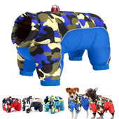 Žieminiai naminių šunų drabužiai Super šilta striukė Storesnė medvilninė kailis Neperšlampama mažų šunų naminių gyvūnėlių rūbai prancūzų buldogo šuniukui