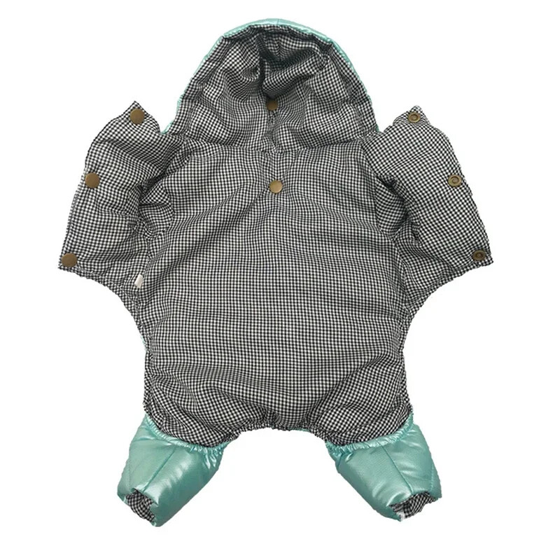 Žieminiai šunų drabužiai, stori šilti naminių gyvūnėlių pūkiniai striukės kombinezonai mažiems ir vidutiniams šunims Čihuahua kailis vėjui atsparus prancūziško buldogo kombinezonas