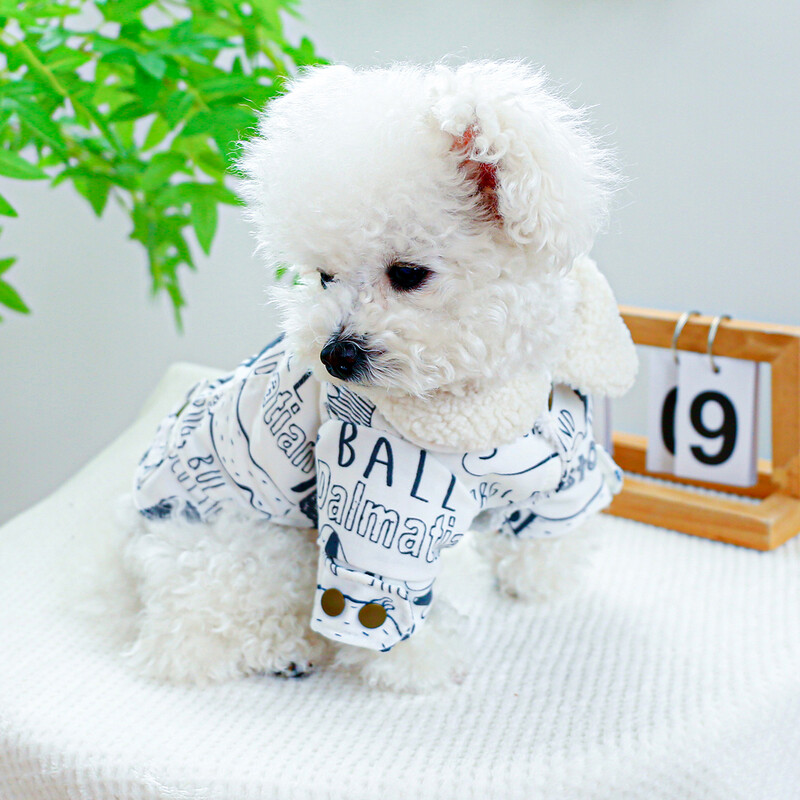 1 vnt. naminių gyvūnėlių drabužiai šunims žieminiai pliušiniai stori atvartai, šilti ir gražūs paminkštinti paltai su užtraukiama sagtimi mažiems vidutiniams šunims