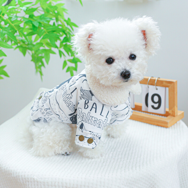 1 vnt. naminių gyvūnėlių drabužiai šunims žieminiai pliušiniai stori atvartai, šilti ir gražūs paminkštinti paltai su užtraukiama sagtimi mažiems vidutiniams šunims