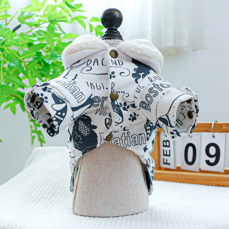 1 vnt. naminių gyvūnėlių drabužiai šunims žieminiai pliušiniai stori atvartai, šilti ir gražūs paminkštinti paltai su užtraukiama sagtimi mažiems vidutiniams šunims