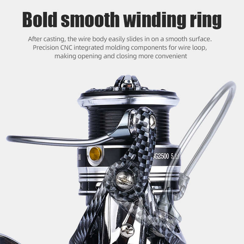 guolis SSG serijos nerūdijančio plieno guolis 5.5:1 besisukančios žūklės ritės traukimo sistema 7 kg maksimali galia sekli taurė