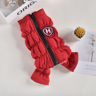 Užtrauktukas Sniego Unisex Dog Neperšlampamas Kombinezonas Mėlyna Violetinė Pūkinės Striukės S XXL Šuniukai Gyvūnų Čihuahua Jorkšyro drabužių reikmenys