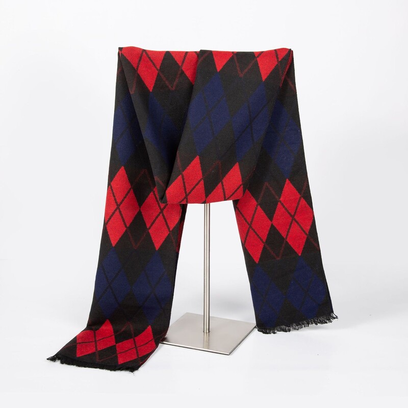 Új férfi sál koreai változat téli meleg kasmír sál utánzat férfi kockás férfi sál gyártó 