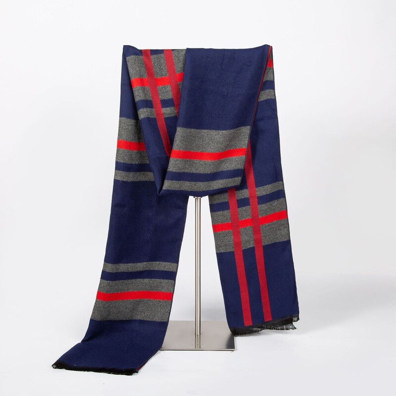 Új férfi sál koreai változat téli meleg kasmír sál utánzat férfi kockás férfi sál gyártó 