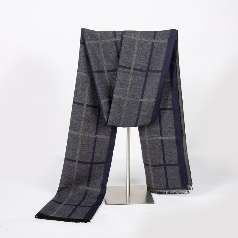 Új férfi sál koreai változat téli meleg kasmír sál utánzat férfi kockás férfi sál gyártó 