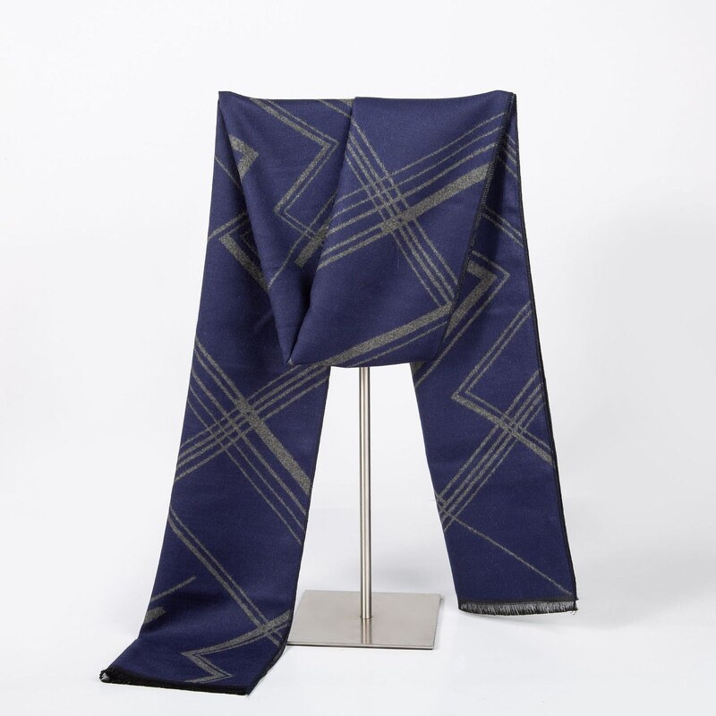 Új férfi sál koreai változat téli meleg kasmír sál utánzat férfi kockás férfi sál gyártó 