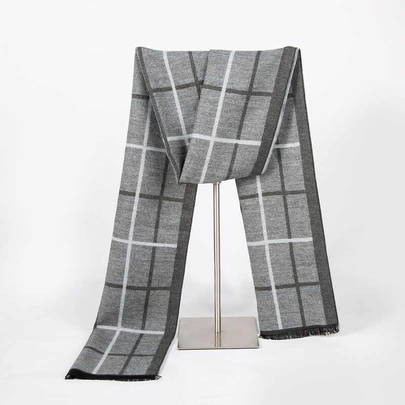 Új férfi sál koreai változat téli meleg kasmír sál utánzat férfi kockás férfi sál gyártó 