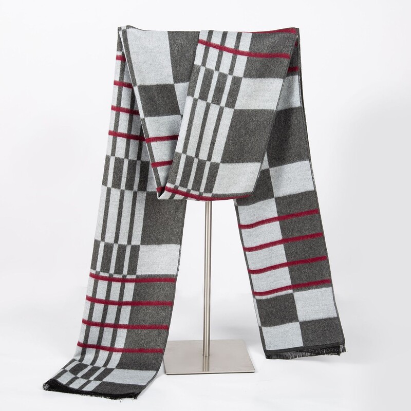 Új férfi sál koreai változat téli meleg kasmír sál utánzat férfi kockás férfi sál gyártó 